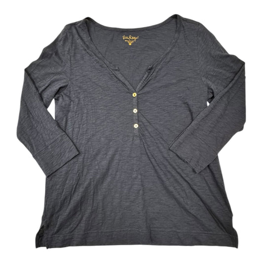 Top Ls Designer By Lilly Pulitzer In Navy, Size:L