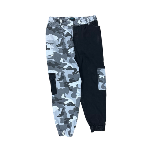 Pants Joggers By Clothes Mentor In Black & Grey, Size:1X