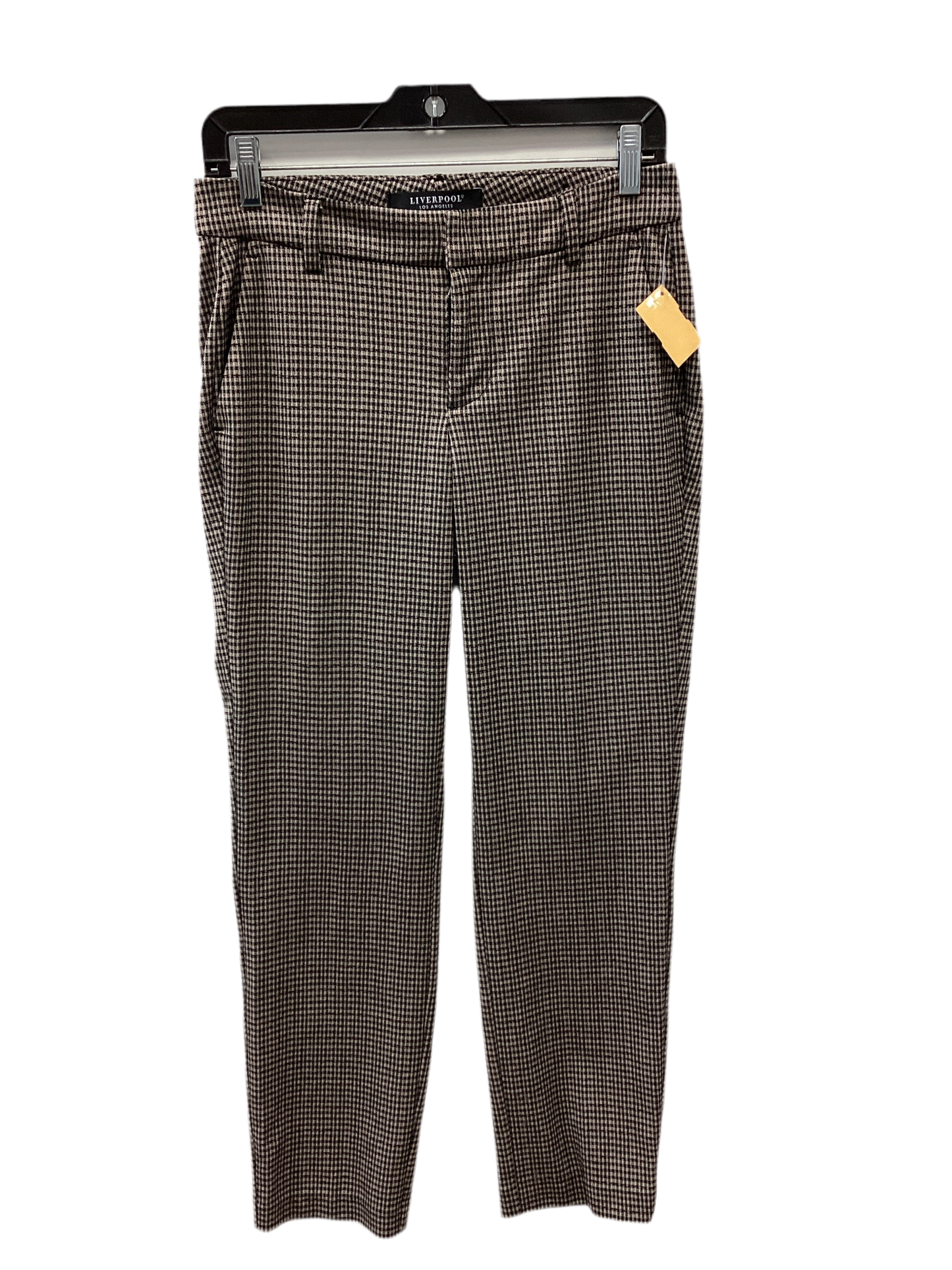 Pants Dress By Liverpool In Plaid Pattern, Size:2