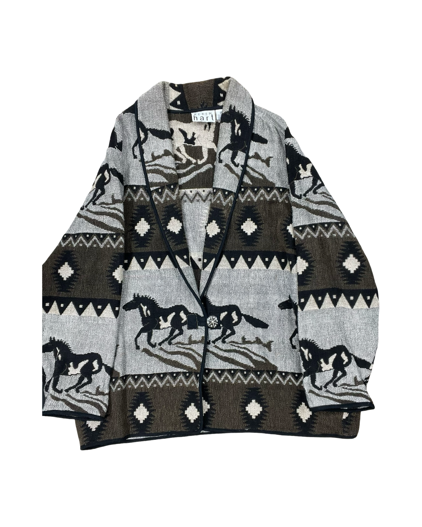 Coat Other By Keren Hart In Black & Tan, Size:Xl