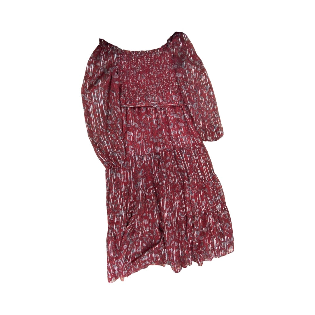 Dress Party Long By A Loves A In Gold & Red, Size:L