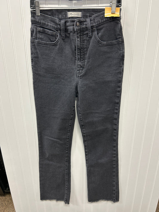 Jeans Boot Cut By Madewell In Black Denim, Size:6L