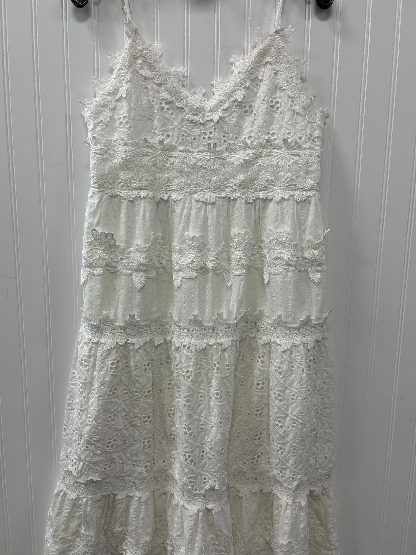 Dress Casual Maxi By Pol In White, Size:L