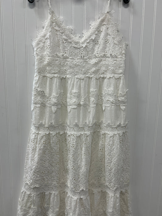 Dress Casual Maxi By Pol In White, Size:L