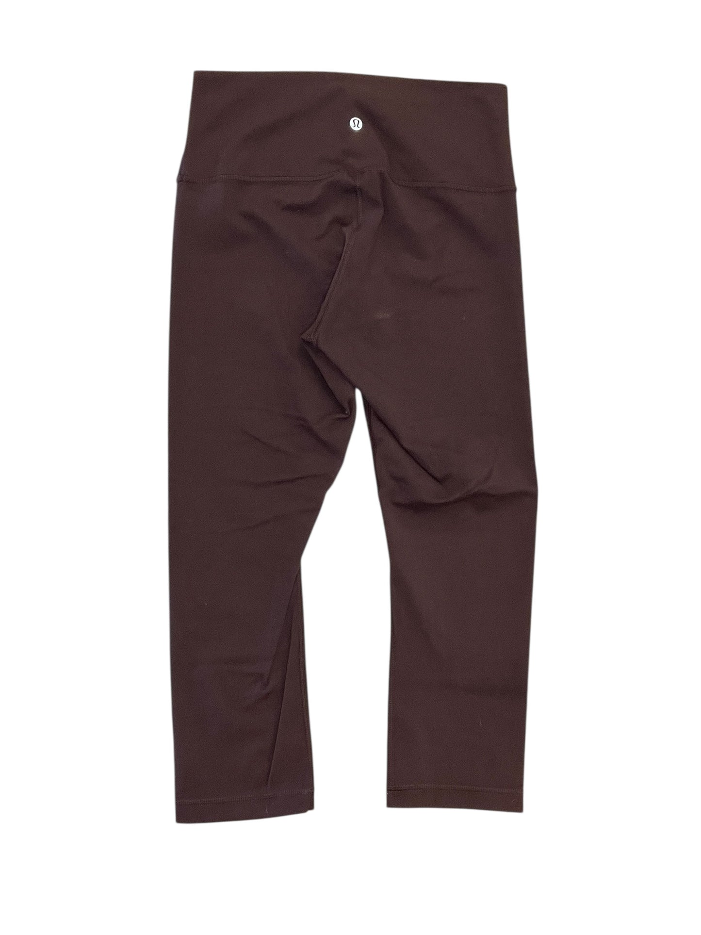 Athletic Leggings By Lululemon In Maroon, Size:M