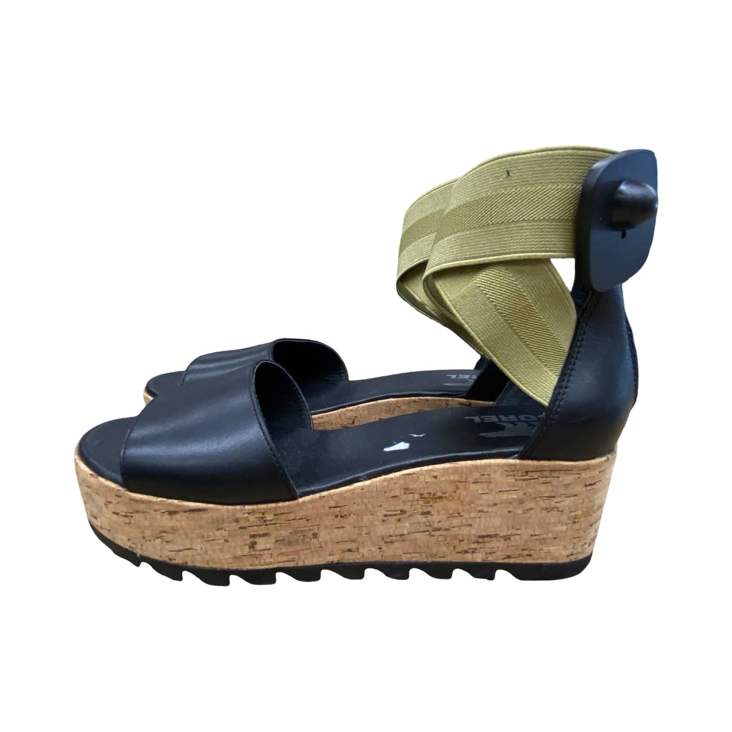 Sandals Designer By Sorel In Black & Green, Size:8