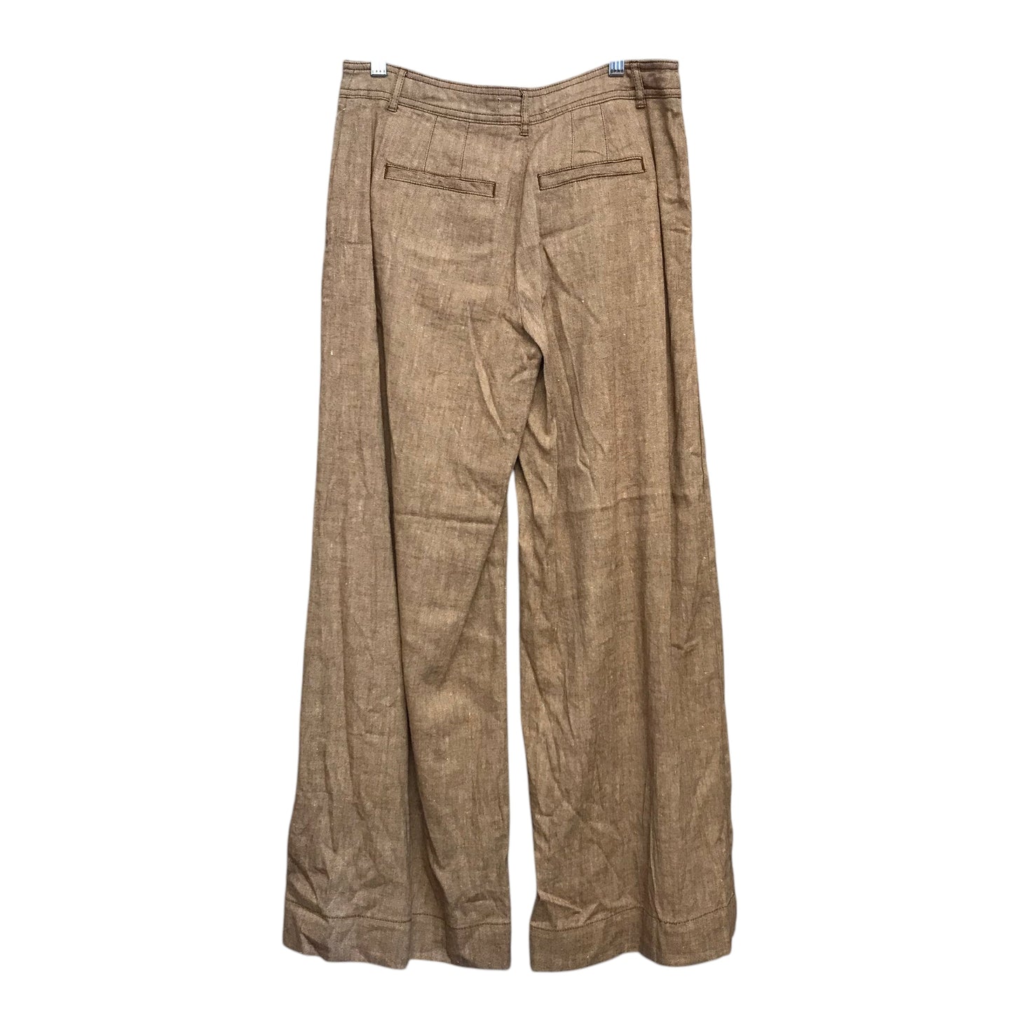 Pants Wide Leg By Anthropologie In Brown, Size:2