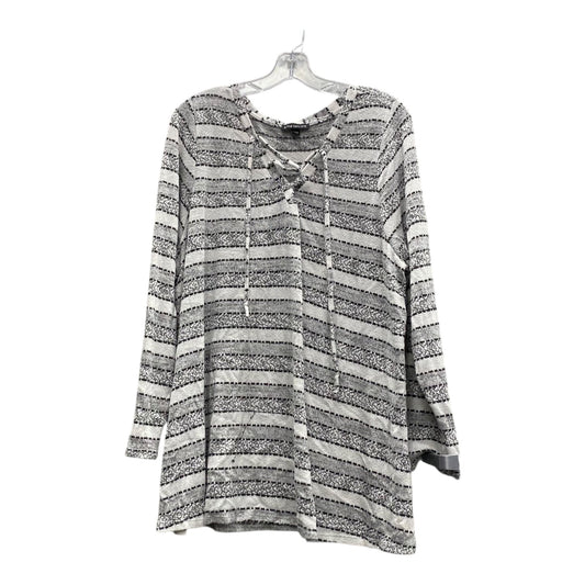 Top Ls By Lane Bryant In Black & White, Size:3X