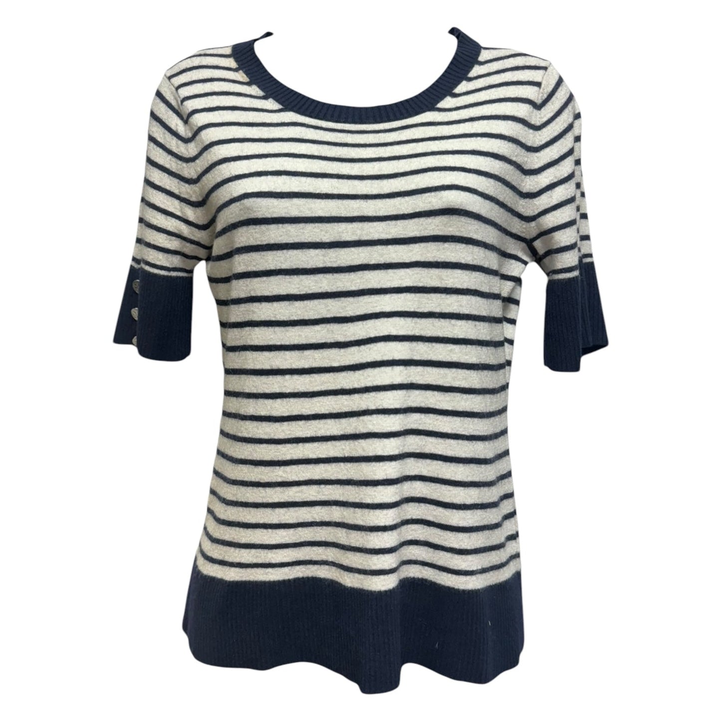 Sweater Designer By Tory Burch In Striped Pattern, Size: L