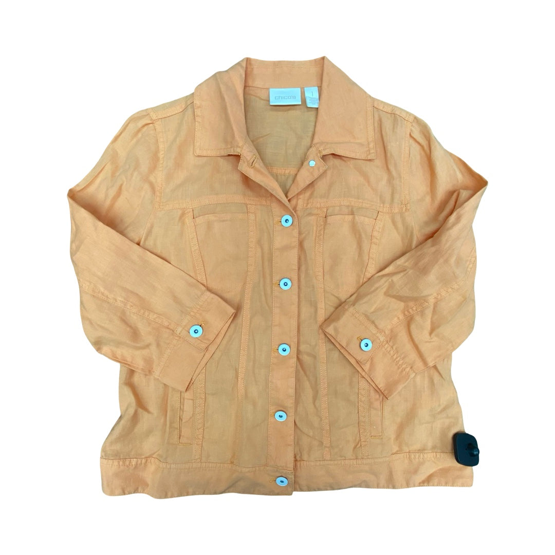 Jacket Other By Chicos In Orange, Size:M