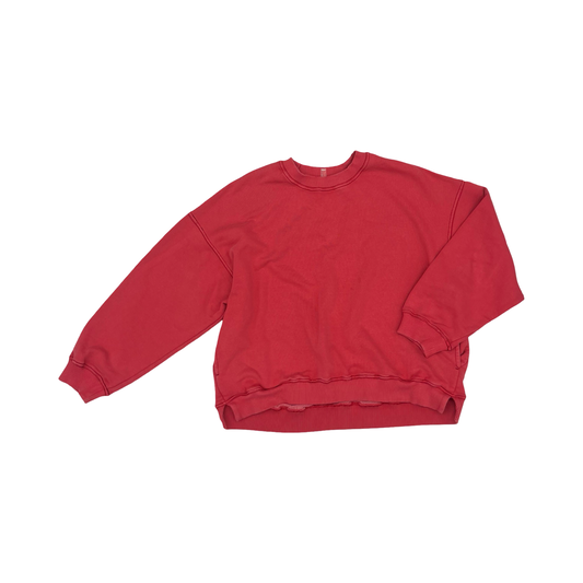 Sweatshirt Crewneck By Free People In Pink, Size:L