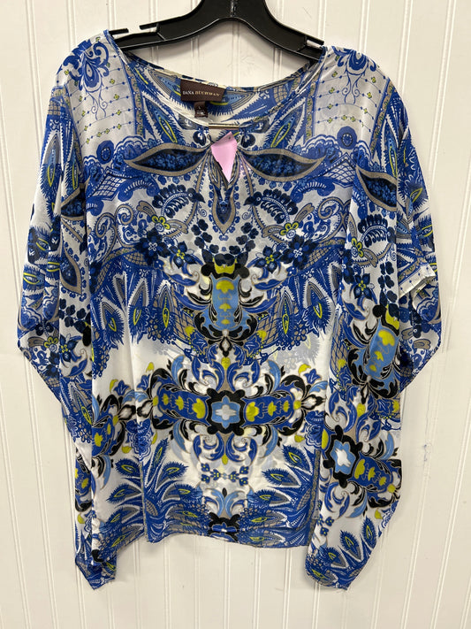 Kimono By Dana Buchman In Blue, Size:L
