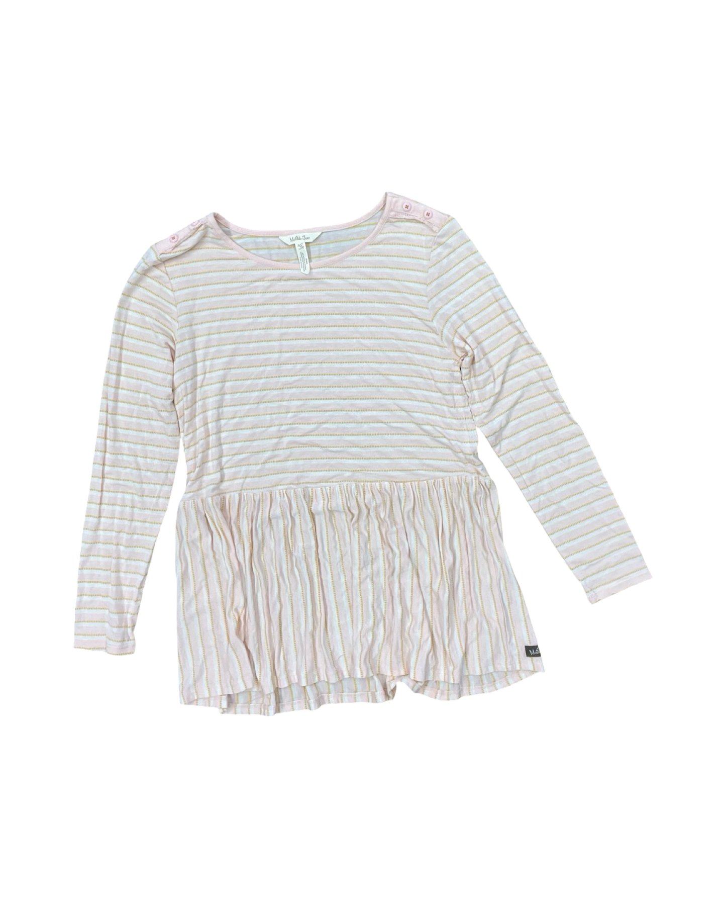 Top Ls By Matilda Jane In Pink & White, Size:M