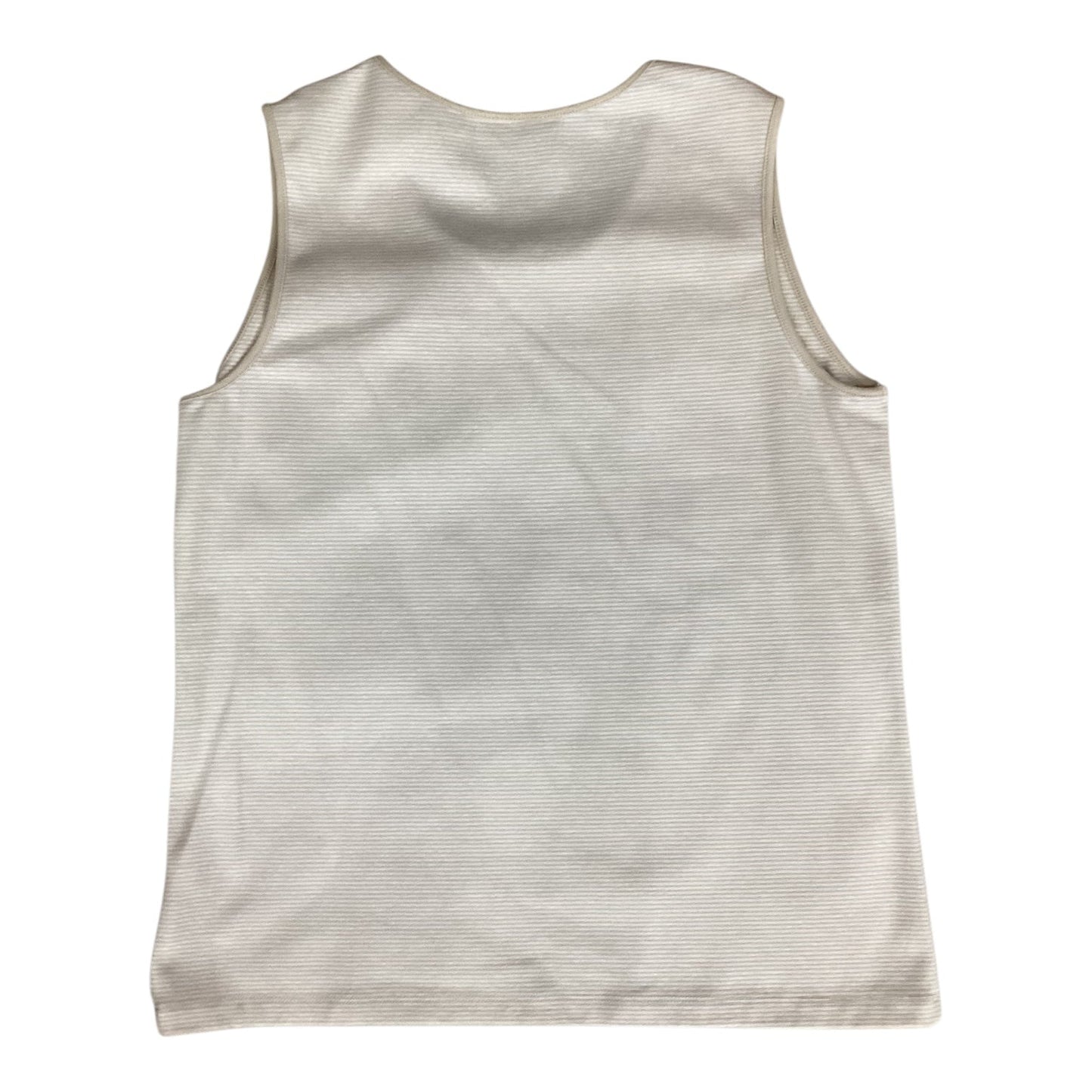 Top Sleeveless By Croft And Barrow In Brown & Tan, Size:L