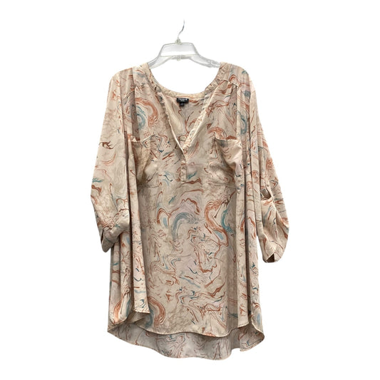Top 3/4 Sleeve By Torrid In Beige, Size:6