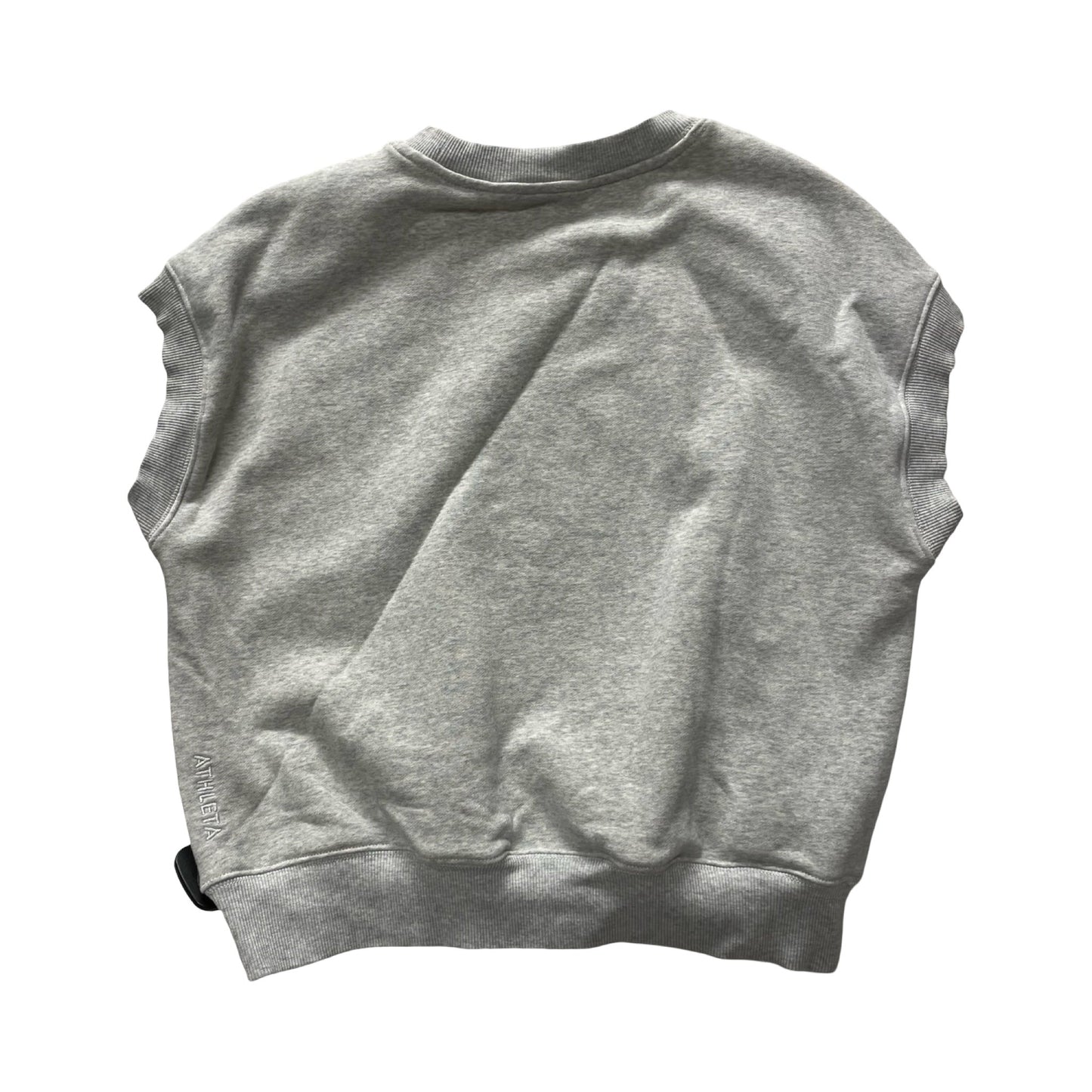 Athletic Top Ss By Athleta In Grey, Size:M