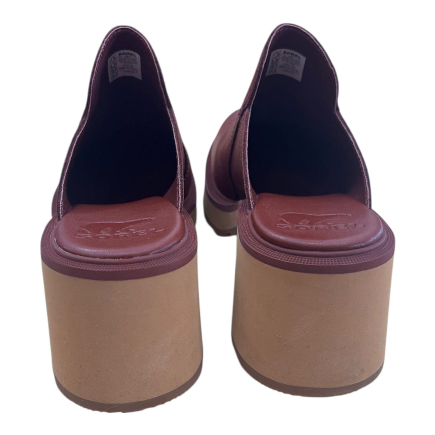 Shoes Heels Wedge By Sorel In Maroon, Size:7.5