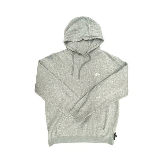 Athletic Sweatshirt Hoodie By Nike In Grey, Size:L