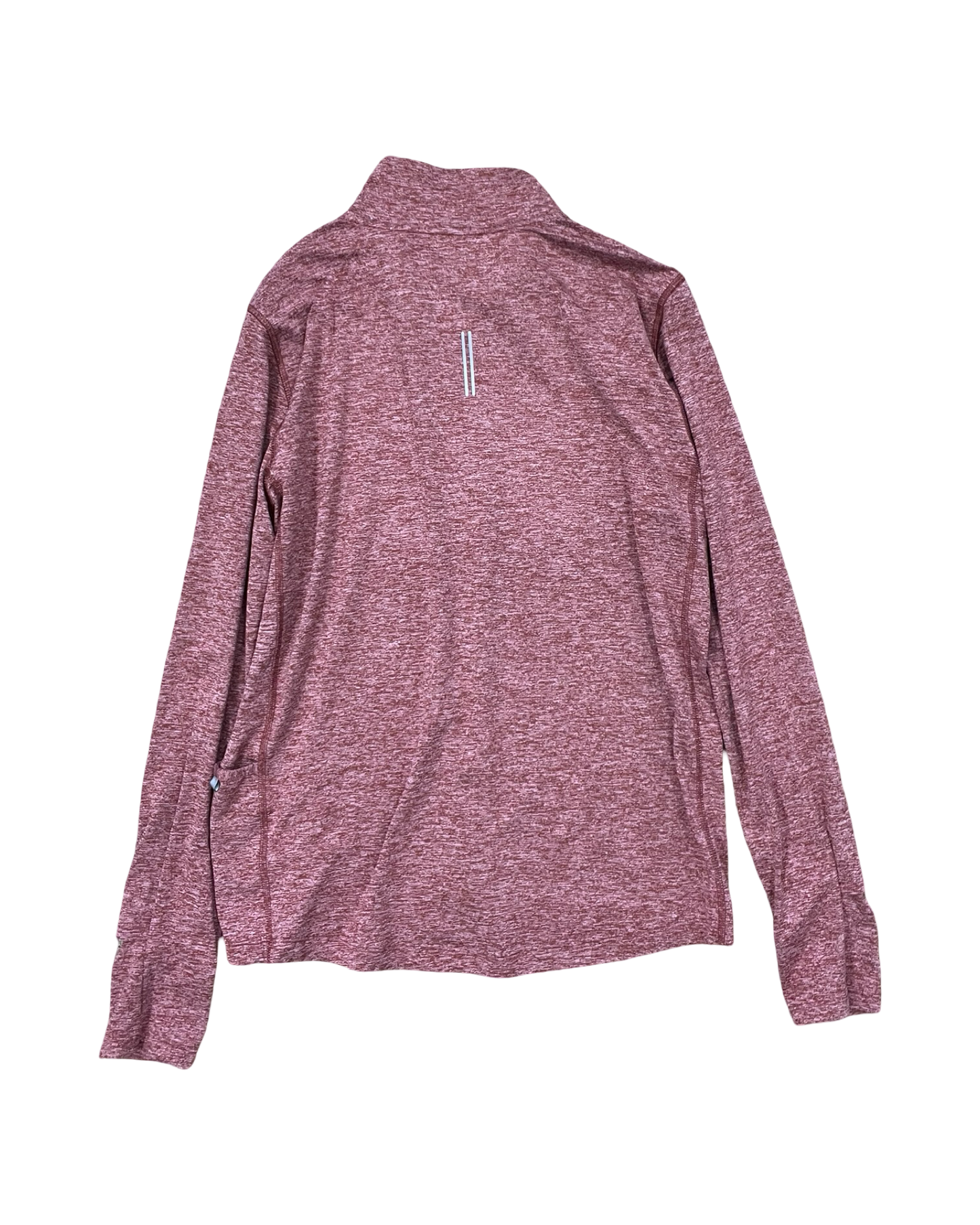 Athletic Top Ls Collar By Nike In Red, Size:M