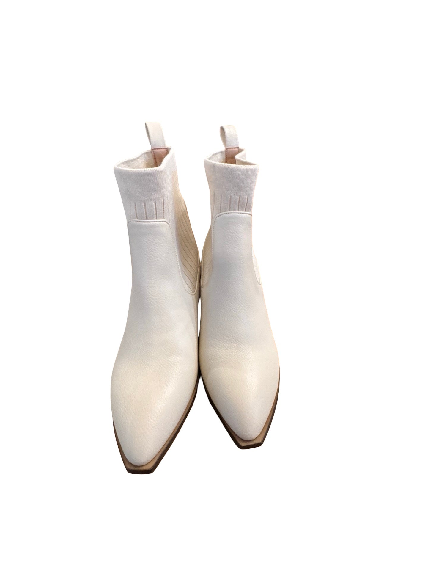 Boots Ankle Heels By Chinese Laundry In Cream, Size:8.5