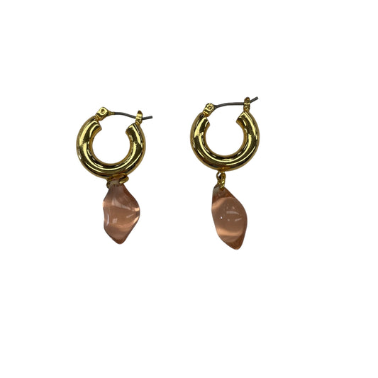 GOLD & PINK EARRINGS DANGLE/DROP by CLOTHES MENTOR