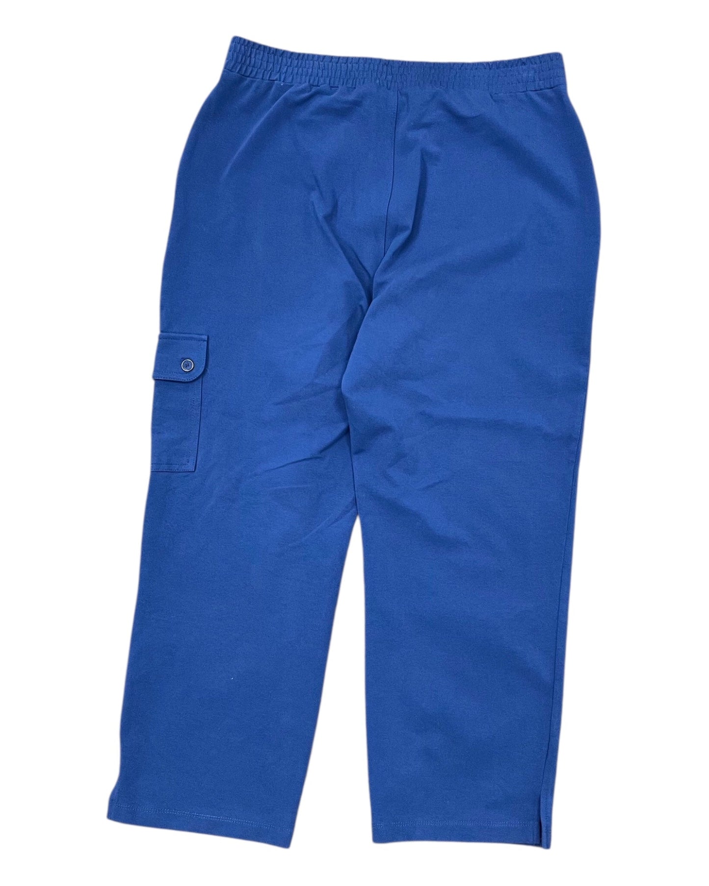 Pants Cropped By Susan Graver In Blue, Size:S