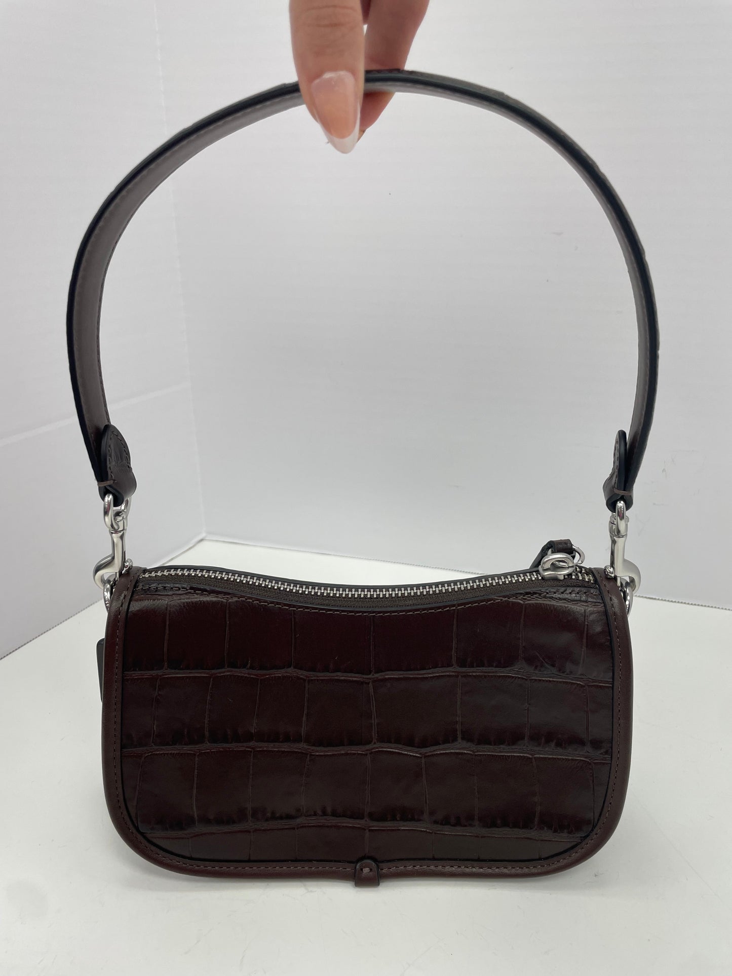 Handbag Designer By Coach In Brown, Size:Small