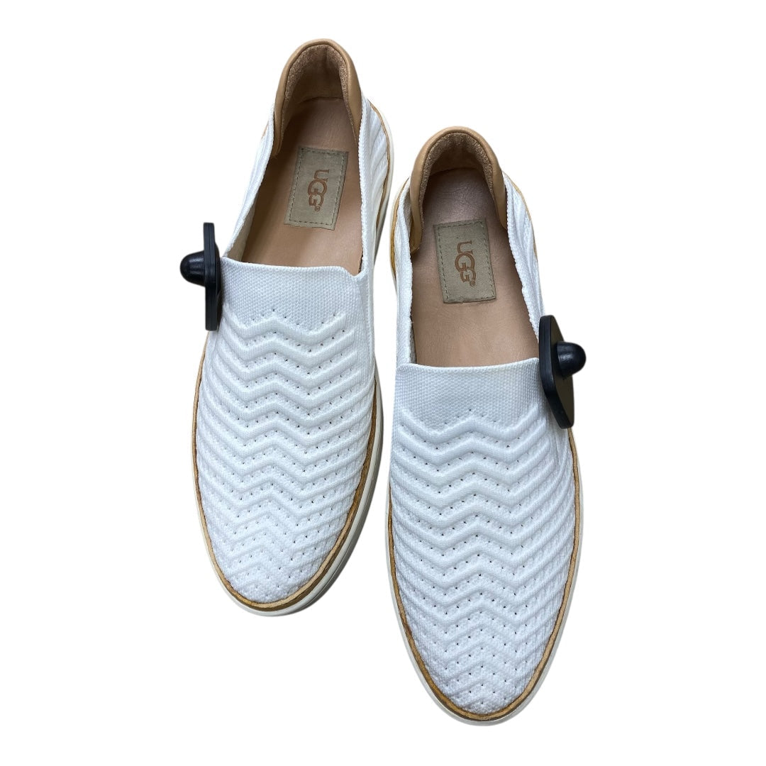Shoes Designer By Ugg In Tan & White, Size:10