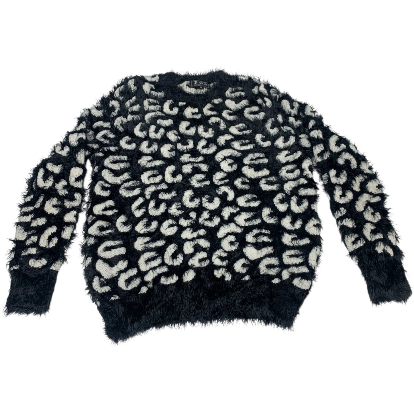Sweater By Pol In Black & White, Size: M