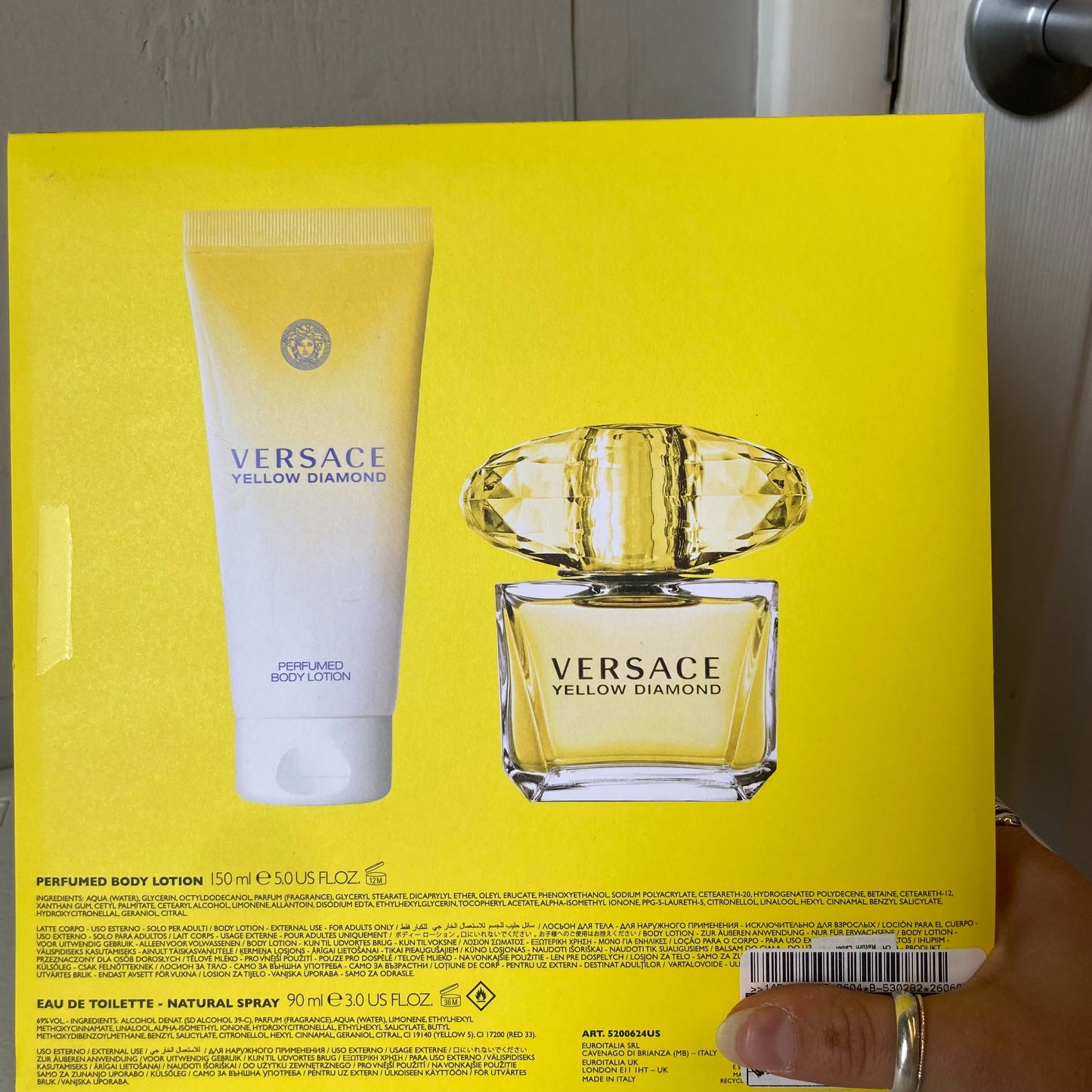 Fragrance Luxury Designer By Versace In Yellow