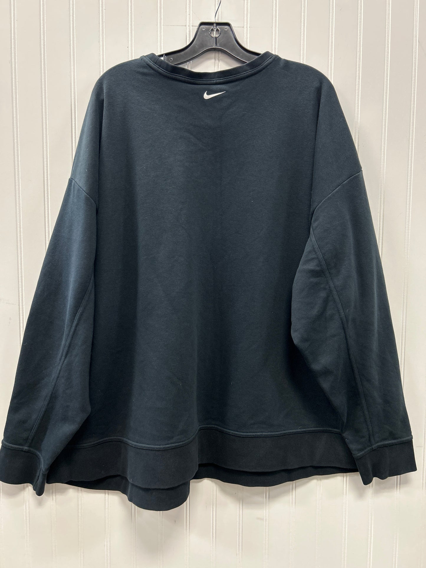 Athletic Top Ls Crewneck By Nike Apparel In Black, Size:3X