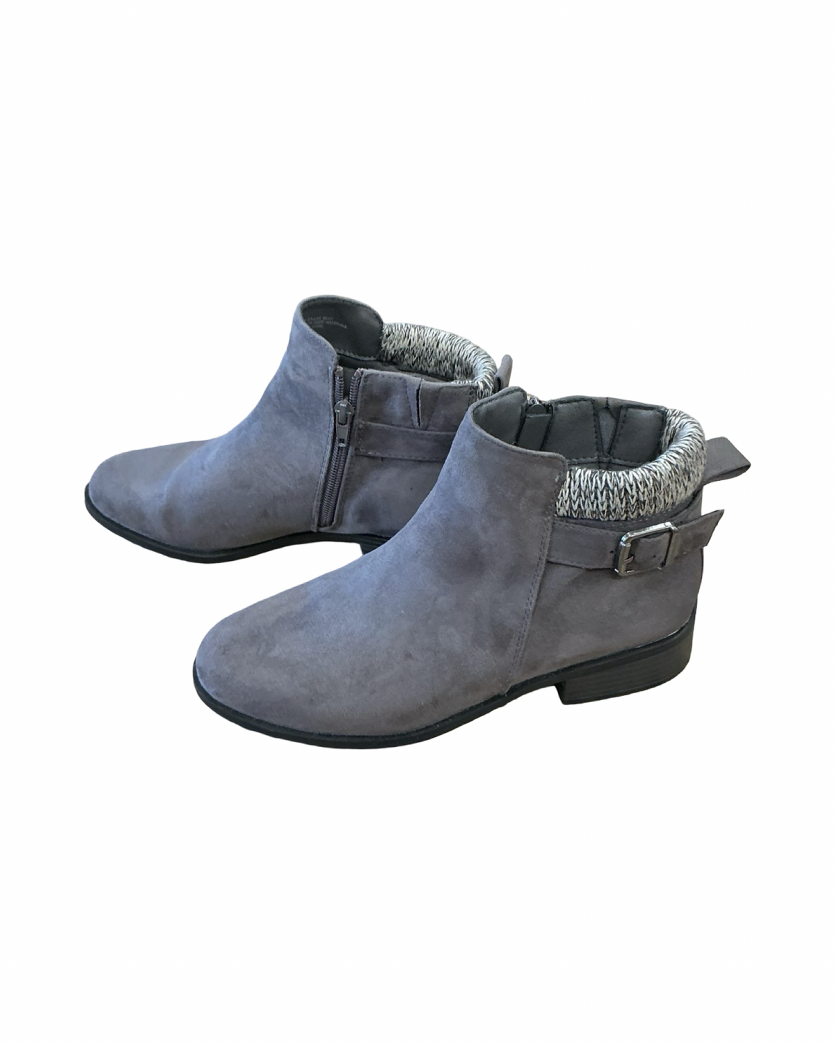 Boots Ankle Heels By Maurices In Grey, Size:7.5