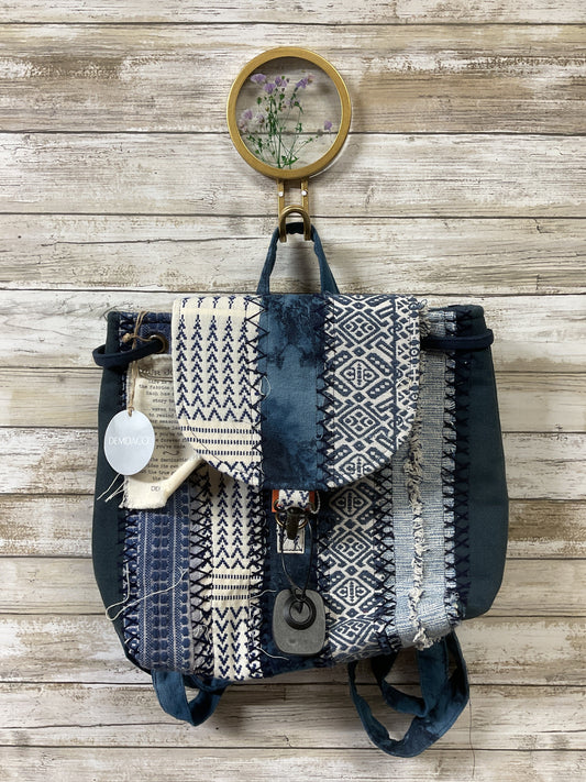 Backpack By Cmc In Blue Denim, Size:Medium