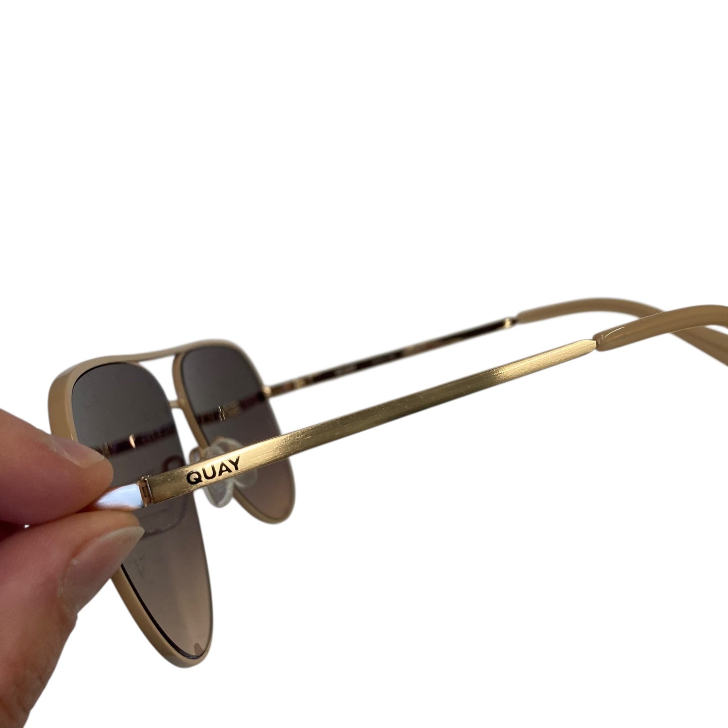 Sunglasses By Quay In Beige