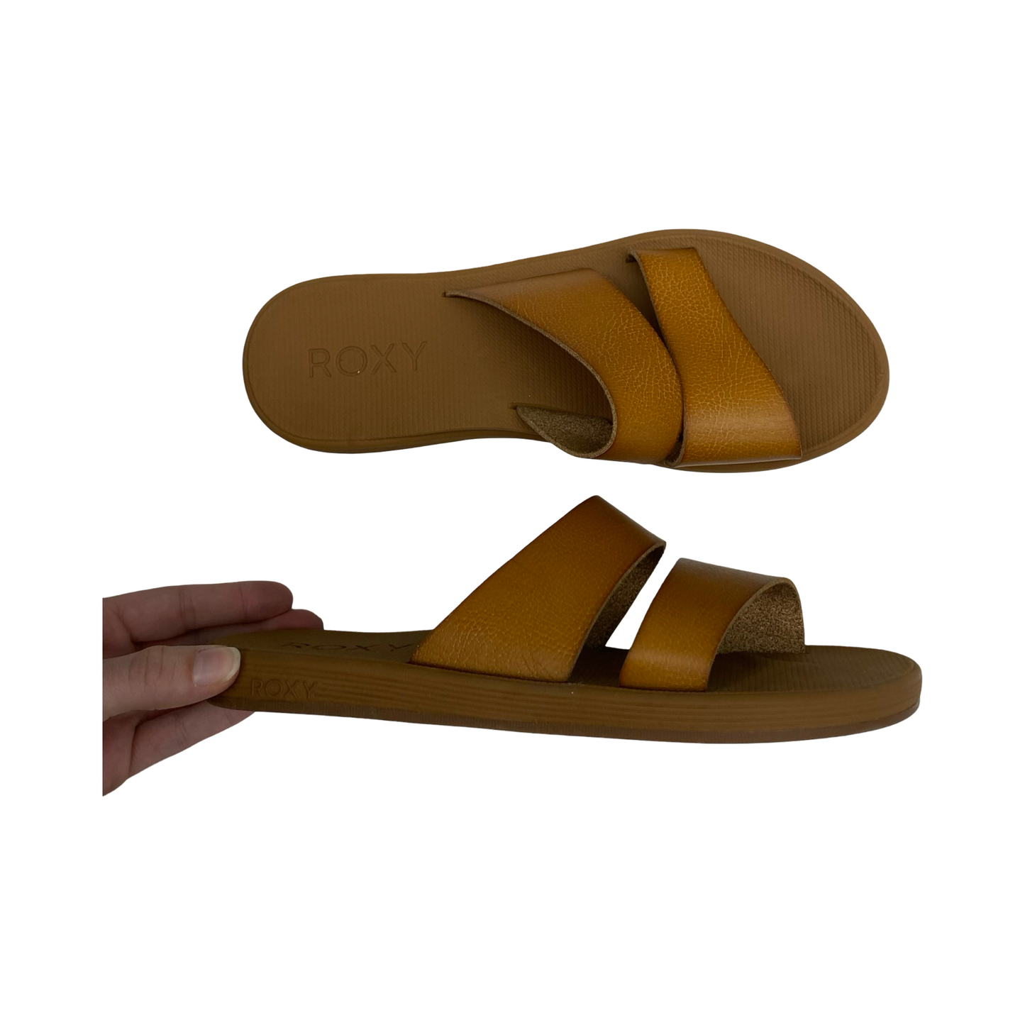 Sandals Flats By Roxy In Brown, Size:9.5