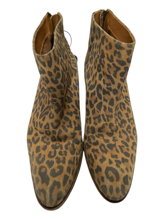 Boots Ankle Heels By Seychelles In Animal Print, Size:8