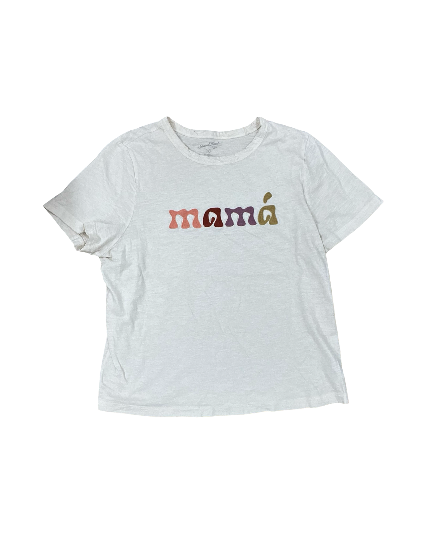 Top Ss By Universal Thread In Cream, Size:Xl