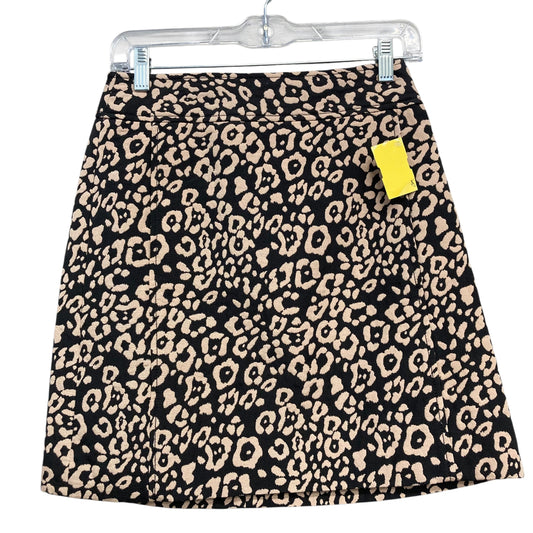 Skirt Mini & Short By Loft In Black & Cream, Size:0
