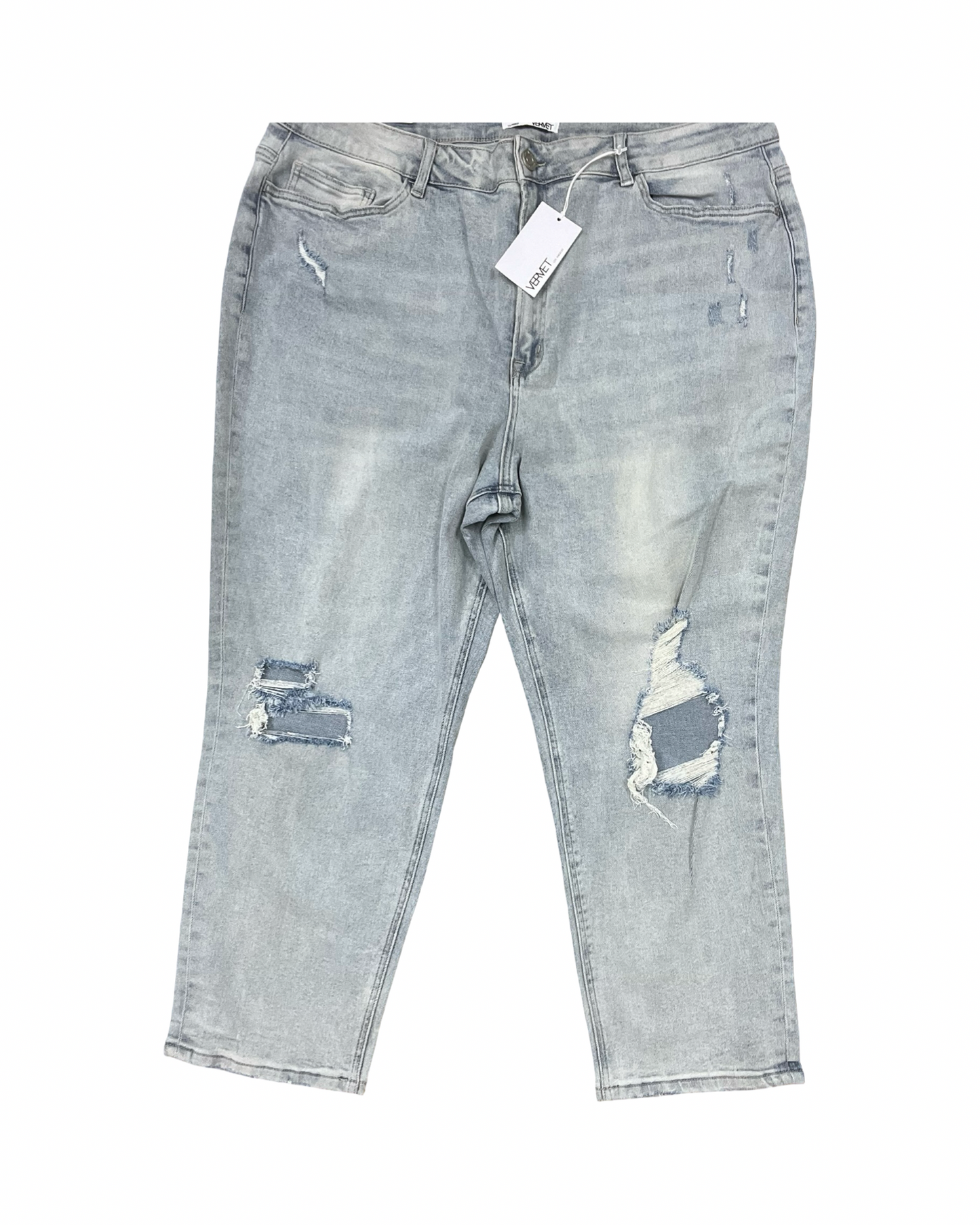 Jeans Boot Cut By Vervet In Blue Denim, Size:22
