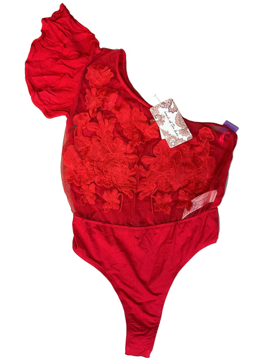 Bodysuit By Clothes Mentor In Red, Size: S