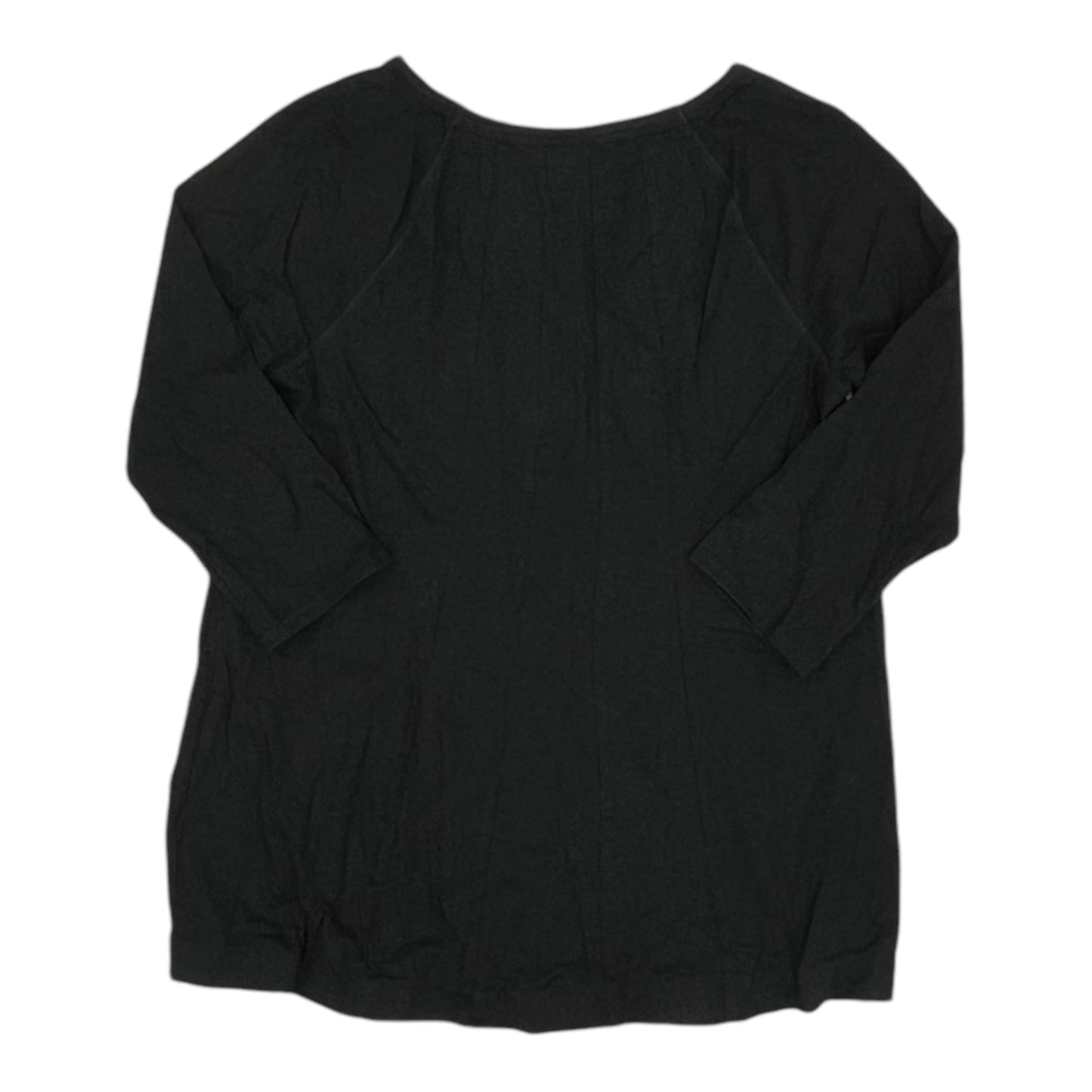 Top 3/4 Sleeve By J. Jill In Black, Size:L