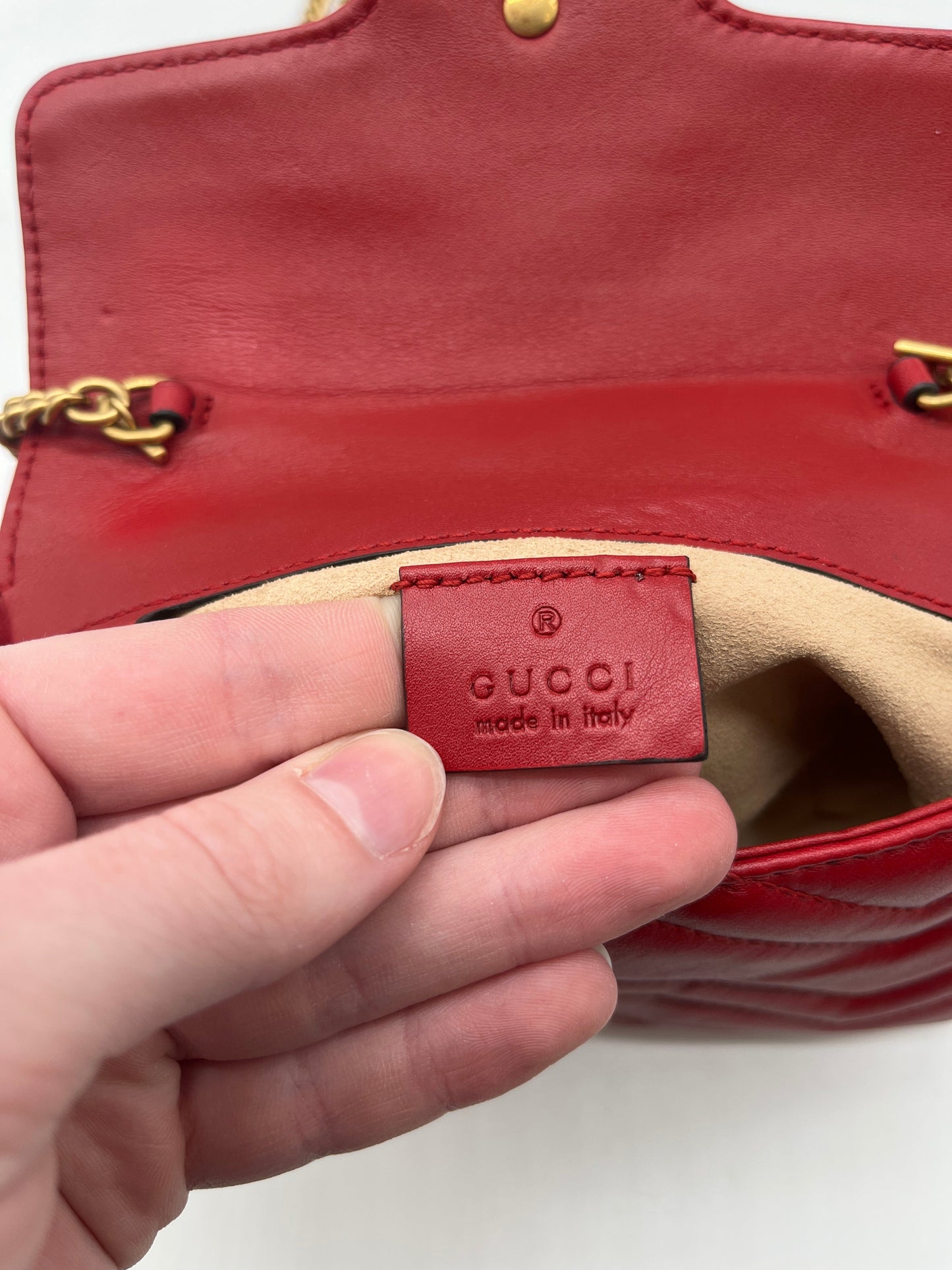 Handbag Luxury Designer By Gucci, Size: Small