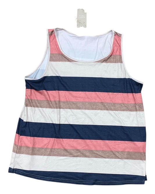 Tank Top By Emery Rose In Tan, Size:1X