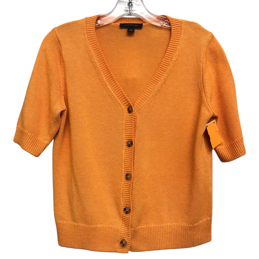 Cardigan By Ann Taylor In Orange, Size:M