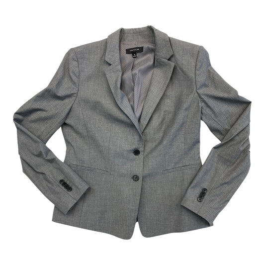 Blazer By Ann Taylor In Grey, Size:10