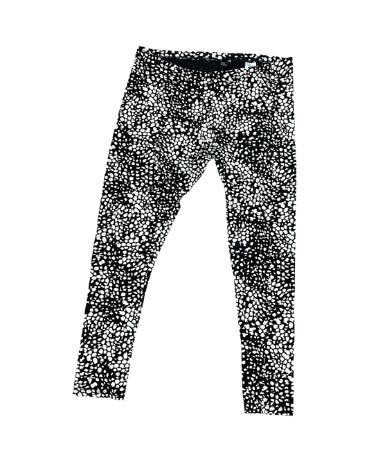Pants Leggings By H&M In Black & Cream, Size:Xl