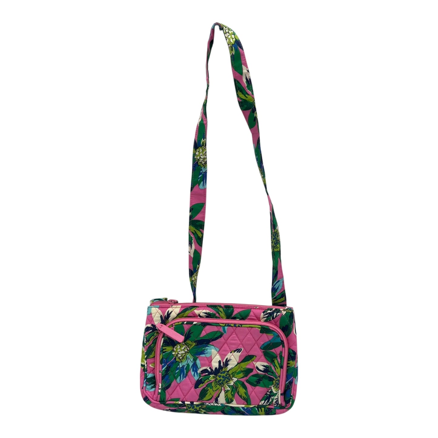 Crossbody By Vera Bradley In Blue & Pink, Size:Small