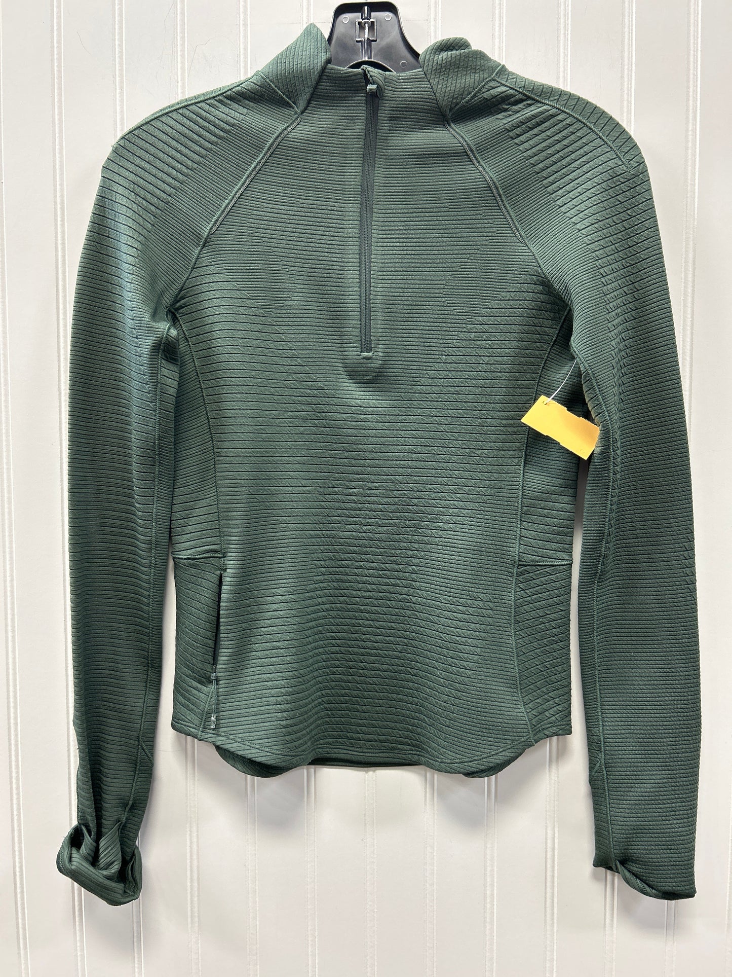 Athletic Top Ls Collar By Lululemon In Green, Size:2