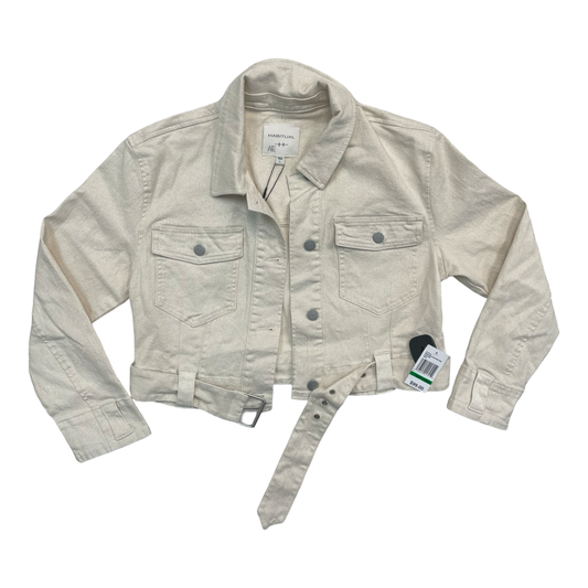 Jacket Denim By Habitual In Cream Denim, Size:L