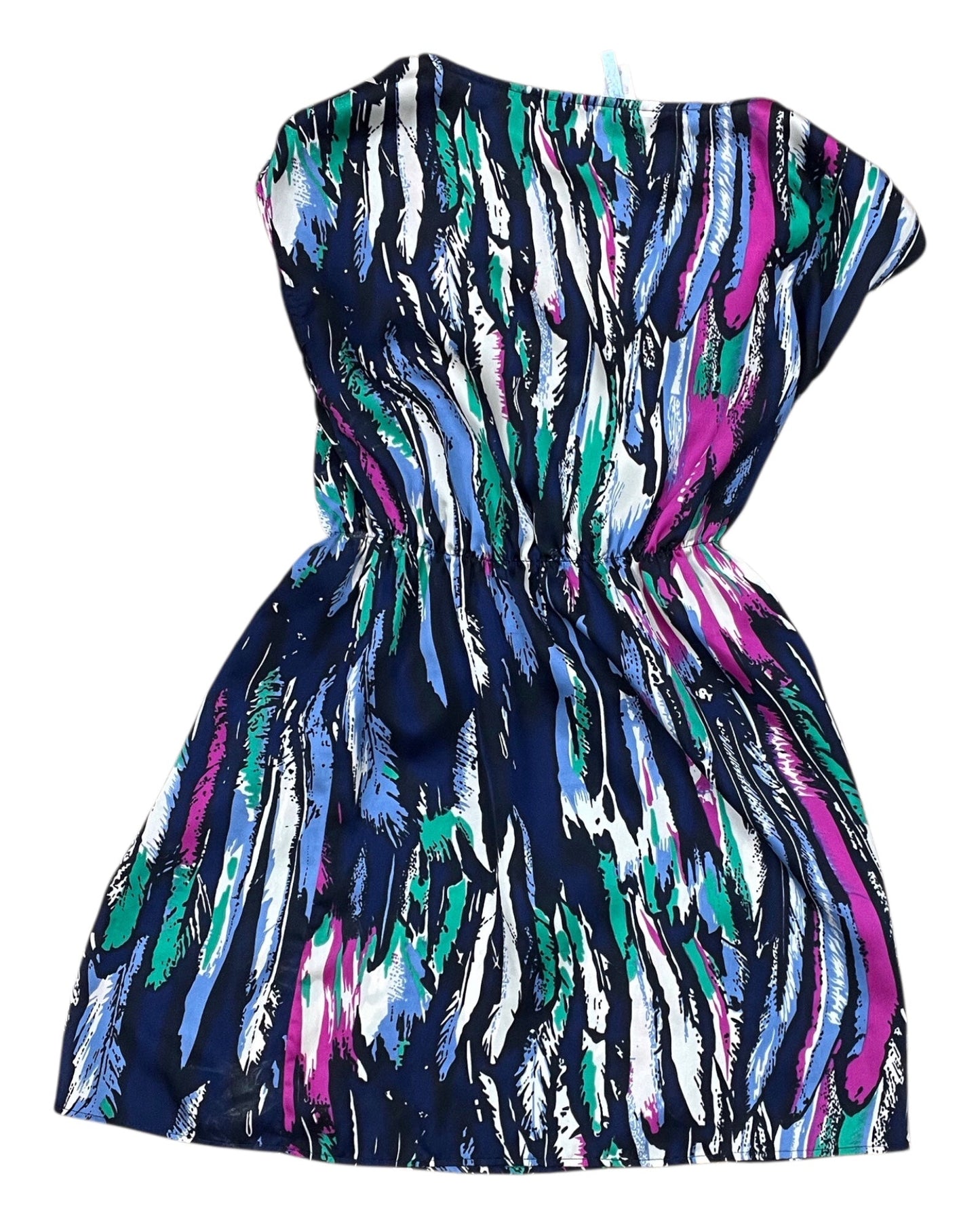 Dress Party Midi By Clothes Mentor In Blue & Pink, Size:S